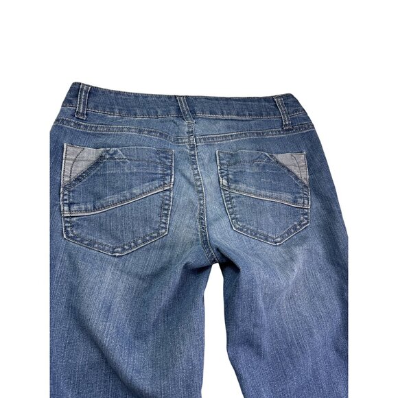 Sonoma Life Style Womens Blue Mid Rise Demi Bootcut Jeans Size 2 Medium Wash - Picture 3 of 4